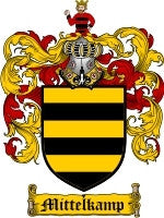 Mittelkamp coat of arms family crest download