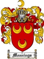 Moanings coat of arms family crest download
