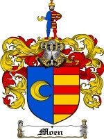 Moen coat of arms family crest download