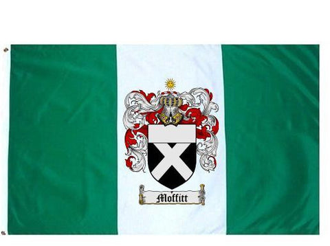 Moffitt family crest coat of arms flag