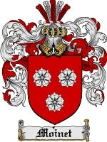 Moinet coat of arms family crest download