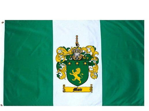 Moir family crest coat of arms flag