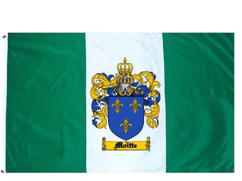 Moitte family crest coat of arms flag