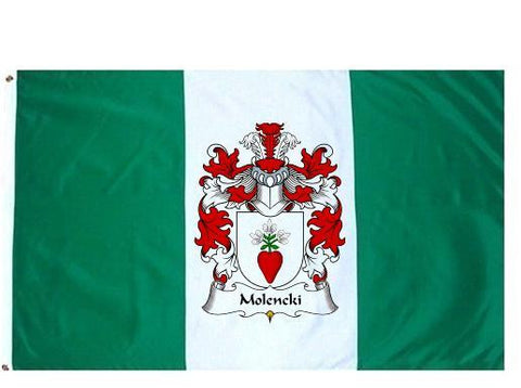 Molencki family crest coat of arms flag
