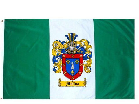 Molina family crest coat of arms flag