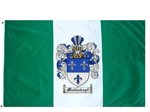 Mollenkopf family crest coat of arms flag