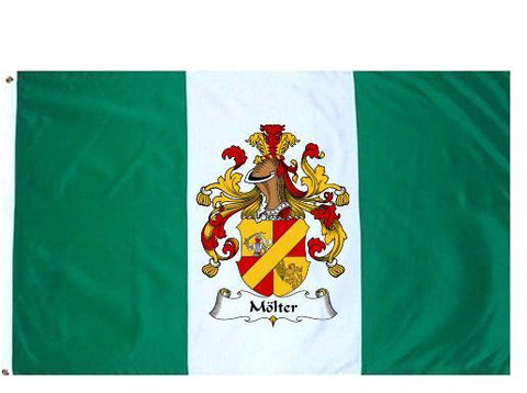 Molter family crest coat of arms flag