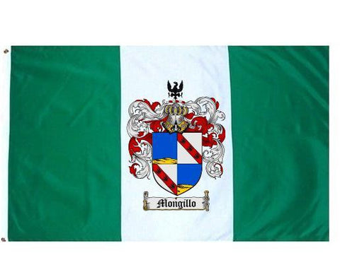 Mongillo family crest coat of arms flag