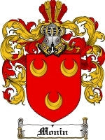 Monin coat of arms family crest download