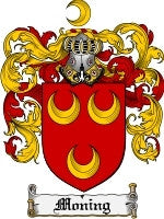 Moning coat of arms family crest download