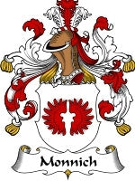 Monnich coat of arms family crest download