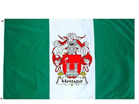 Montagut family crest coat of arms flag