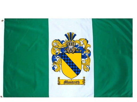 Monteith family crest coat of arms flag