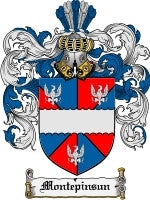 Montepinsun coat of arms family crest download