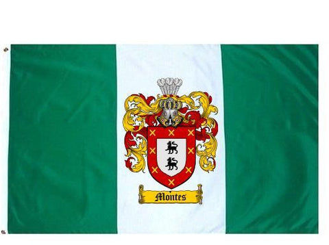 Montes family crest coat of arms flag