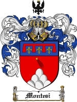 Montesi coat of arms family crest download