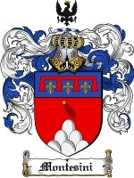 Montesini coat of arms family crest download