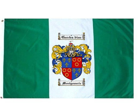 Montgomerie family crest coat of arms flag