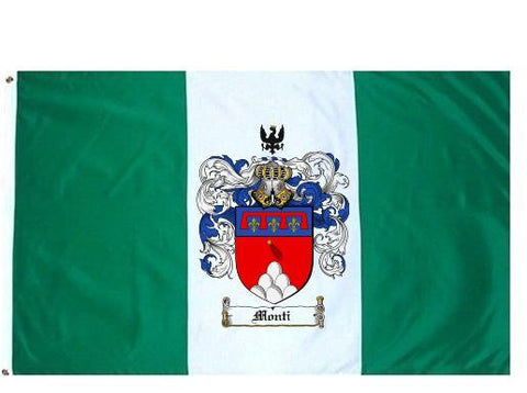 Monti family crest coat of arms flag