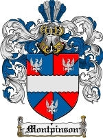Montpinson coat of arms family crest download