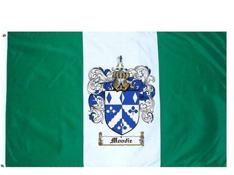Moodie family crest coat of arms flag