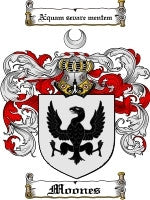 Moones coat of arms family crest download