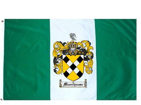 Moorhouse family crest coat of arms flag