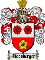 Moosberger coat of arms family crest download