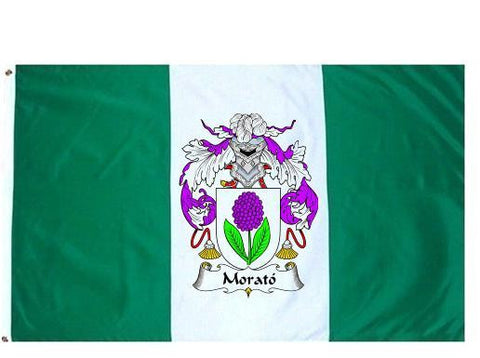 Morato family crest coat of arms flag