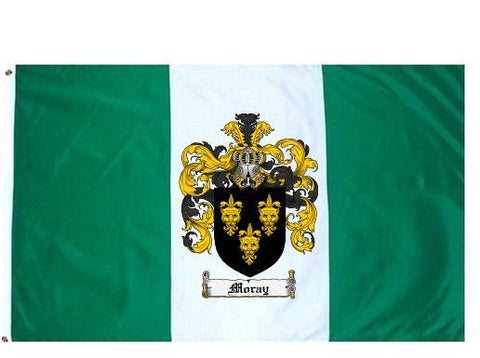 Moray family crest coat of arms flag