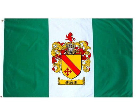 Morell family crest coat of arms flag