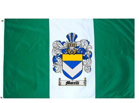 Morelli family crest coat of arms flag