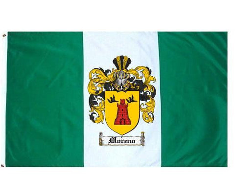 Moreno family crest coat of arms flag