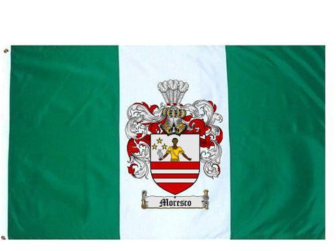 Moresco family crest coat of arms flag
