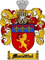 Morettini coat of arms family crest download