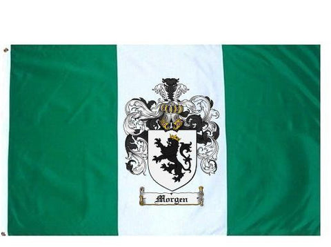 Morgen family crest coat of arms flag