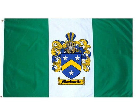 Morissette family crest coat of arms flag