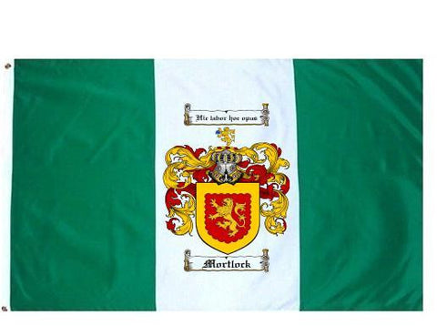 Mortlock family crest coat of arms flag