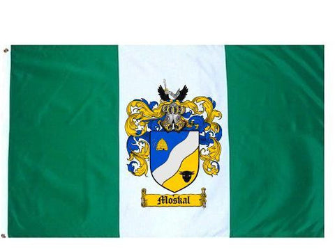 Moskal family crest coat of arms flag
