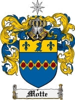 Motte coat of arms family crest download