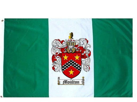 Moulton family crest coat of arms flag