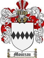 Moureau coat of arms family crest download