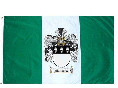 Mousson family crest coat of arms flag