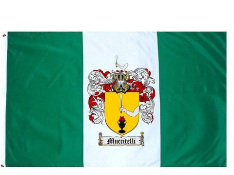 Muccitelli family crest coat of arms flag