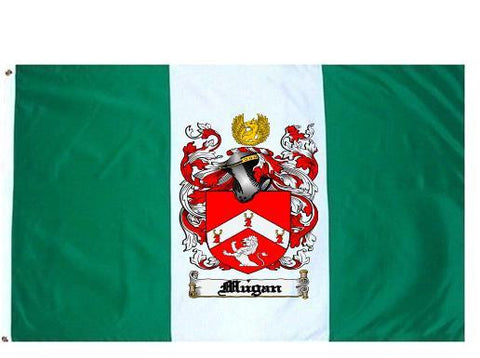 Mugan family crest coat of arms flag
