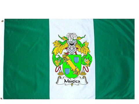 Mugica family crest coat of arms flag