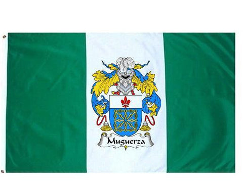 Muguerza family crest coat of arms flag