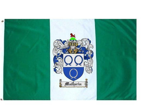 Mulherin family crest coat of arms flag