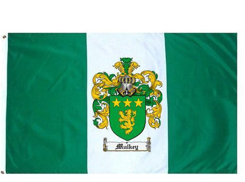 Mulkey family crest coat of arms flag