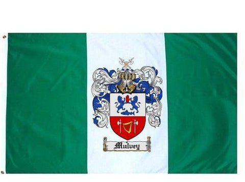 Mulvey family crest coat of arms flag